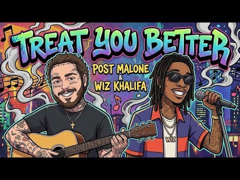 Treat You Better - Style Post Malone, Wiz Khalifa (Lyrics Vidio)