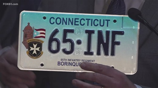 Specialty license plates in Connecticut recognize the US Army's 'Borinqueneers'