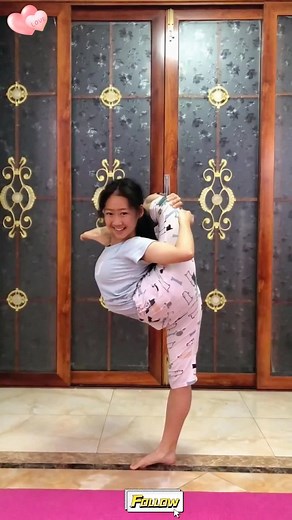 Flexibility and Contortion Skills Showcase with a Talented Girl