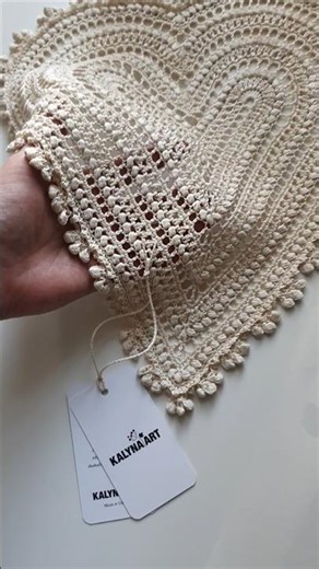 "Halo" Large Crochet Heart • Crochet DoilyPattern