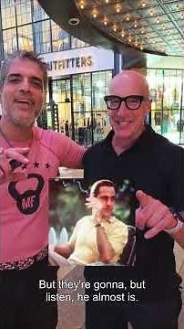 I met actor Stanley Tucci who played Caesar Flickerman in The Hunger Games #stanleytucci #actors 🎭🎬