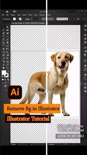 Remove Background in Illustrator in 1 Minute | Easy Hindi Tutorial