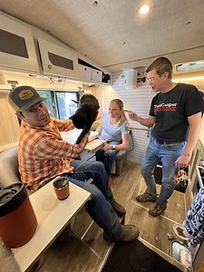Reyes and Deedra of @exploringstillconnected show us 11 different configurations of the Command Center in The Kingstar Company #camper. From lounging to working to thumb-wrestling, Reyes and Deedra demonstrate how they use their Command Center every day. More about the Command Center can be found in the KRUZR and Camino article: https://www.truckcampermagazine.com/news/announcing-the-2024-kingstar-kruzr-and-camino/ | Truck Camper Magazine