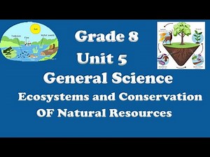 Grade 8 General Science: Unit 5: Ecosystems and Conservation of Natural Resources