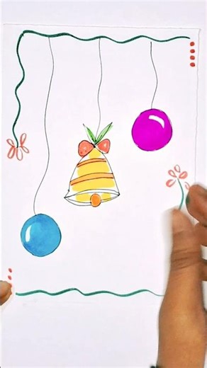 christmas card drawing idea #christmas #christmascardideas #christmascards #christmas2025 #artwork