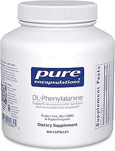 Pure Encapsulations DL-Phenylalanine | Amino Acid Supplement for Memory and Focus, Joints, Muscles, and Cognitive Support* | 180 Capsules