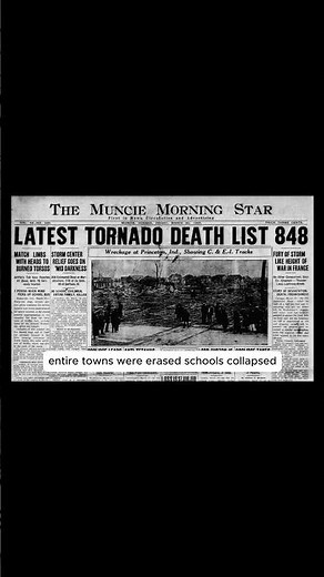 The Deadliest Tornado in U.S. History (1925) #disaster #tornado #history #deadliest #tristate