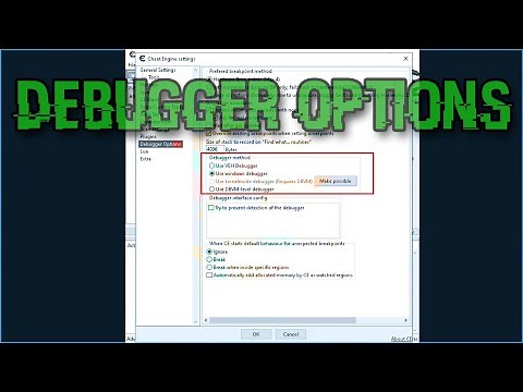 CHEAT ENGINE - Debugger Options