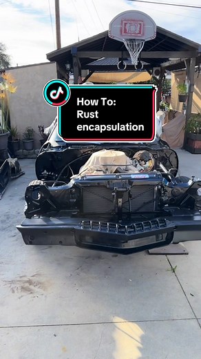 The 1981 Z28 is under full blown restoration mode. Rust encapsulating all the steel on the front and rear bumper areas. Using @The Eastwood Company products for this. Can be applied by brush or spray gun. Loving it so far! FOLLOW FOR MORE ON this build. #blackoutgaragemotorsports #BlackoutGarage #classiccar #techniciansoftiktok #mechanicsoftiktok #musclecarsoftiktok #camaro #z28 #california #projectcar #hotrod #carsoftiktok #restoration #painting #bodywork #rusty