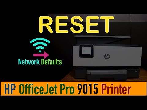 HP OfficeJet Pro 9015 Reset Network Default Setting !