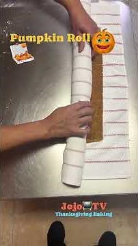 Pumpkin Roll Cake. Easy Recipe.