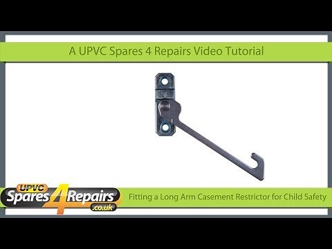 Fitting a child safety restrictor on a upvc window