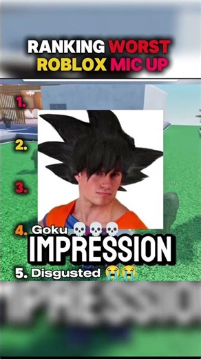 Ranking the Worst Roblox mic up#shorts