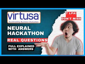 Todays Questions! 😯 | Virtusa Online Assessment Test 2026