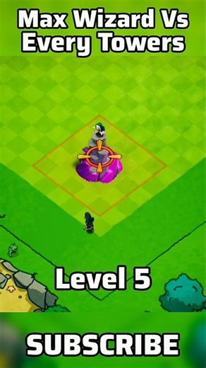 Max Wizard Vs Every Levels Wizard Towers! | #coc #shorts