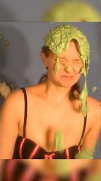 😍🔥Nice girl gets mega slimed and pied