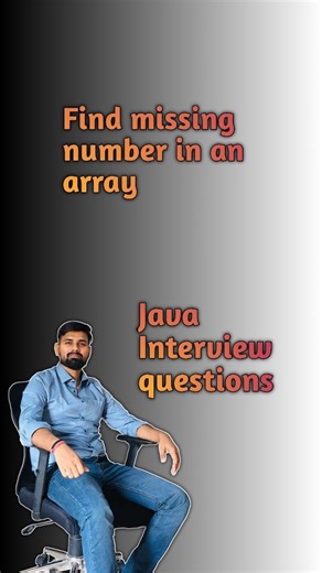 codewithamod on Instagram: "Find the missing number in an array. . . #java #coding #codewithamod #interviewquestions"