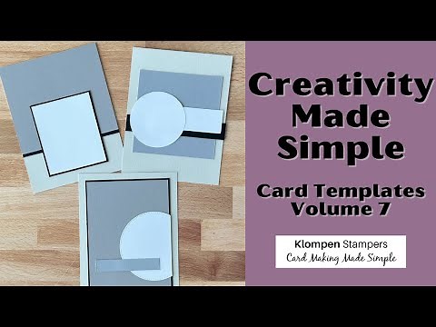 3 Simple Card Making Templates | Creativity Made Simple Vol. 7