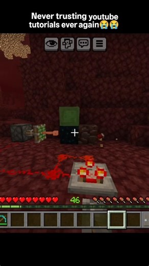 Never trusting youtube tutorials ever again😭😭 #shorts #short #minecraft #gaming #7x7