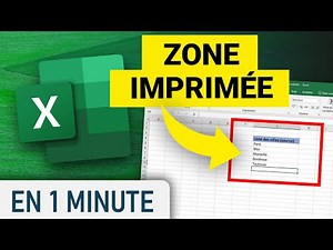Définir la zone d'impression sur Excel