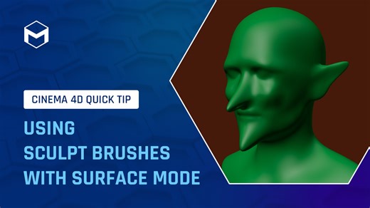 Maxon Cinema 4D on Instagram: "💡 #C4DQuickTip | Learn how to use Sculpt Brushes with Surface Mode inside #Cinema4D for smoother, more natural deformations and a flawless #3D finish. 🖌️"