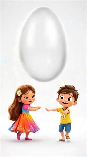 Oval Shape Song 🥚 Oval Smooth & Round! Learn Shapes with Cute Kids | Kids Educational Video! 🌸