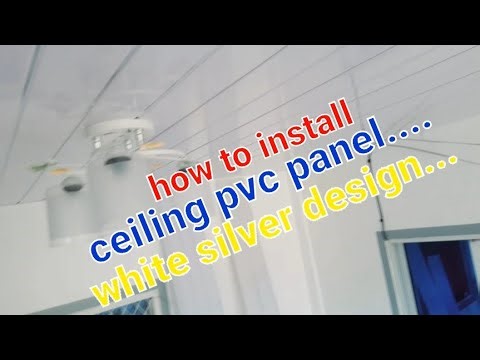 How to install ceiling PVC panel...☝