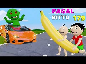 Bittu Sittu Car Mechanic | Gadi Wala Cartoon Comedy | Funny Comedy Video