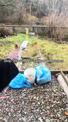 DIY oil brush storer #painting #fyp #prep #tip