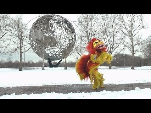 Queens Museum Chinese New Year Traditional and Hip Hop Lion Dance