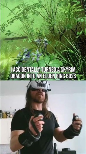 Accidentally turned a Skyrim dragon into an Elden Ring boss