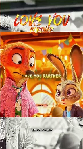 "Love You, Partner." ❤️ | Nick & Judy's Most Heartwarming Moment | Zootopia Edit #Shorts