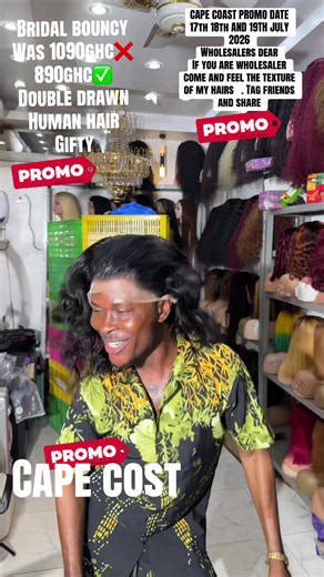Cape Coast Promo: Wholesale Human Hair Sale – 17–19 July 2026