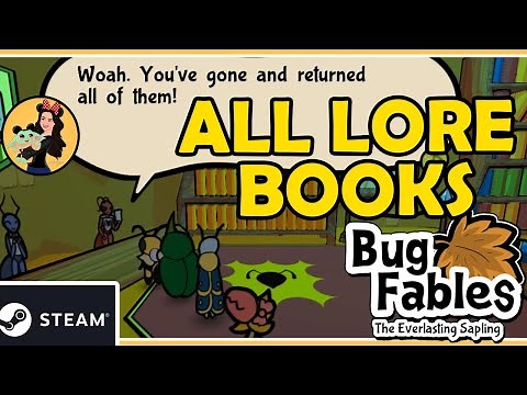 WHERE TO FIND ALL 26 LORE BOOKS - 100% COMPLETION - BUG FABLES