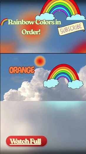 🌈 Rainbow Colors in Order! #shortsfeed