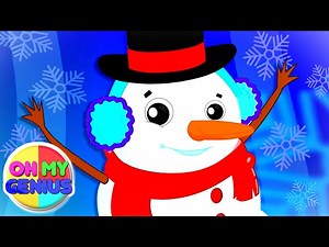 Christmas Snowman | Let's Build Snowman | Christmas Carols | Christmas Songs with Oh My Genius - Videos For Kids