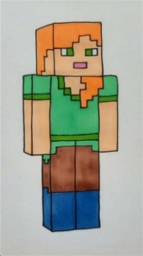 Best Minecraft characters drawing 🥰 # artist sonakshi