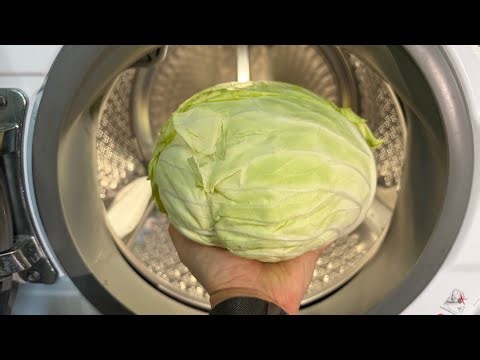 Experiment - Cabbage Ball in a Washing Machine