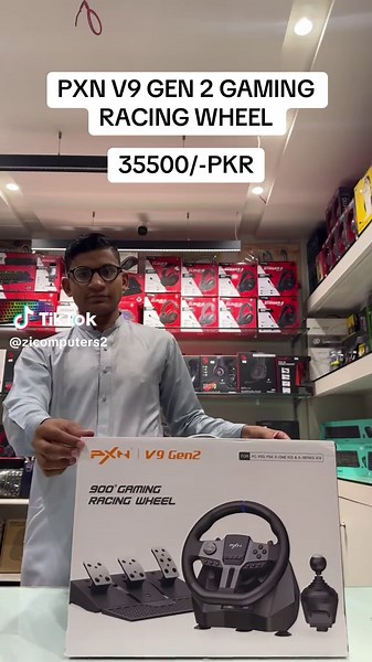PXN V9 Gen 2 Gaming Racing Wheel at Zi Computers