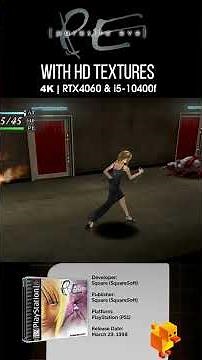 Parasite Eve 4K | with HD Textures | RTX 4060 Test #shorts