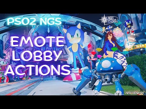 PSO2 NGS 931: Tachikoma Emote Lobby Action 931「タチコマ」