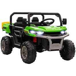 HOMCOM 12V Two-Seater Kids Electric Ride-On Car
