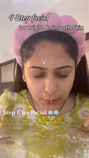 4 Step Facial At Home ✨ Instant Glow Routine #ytshorts