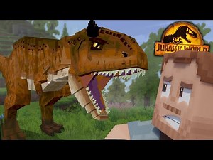 CARNOTAURUS RESCUE MISSION!!! - Jurassic World Adventures Minecraft DLC | Ep2