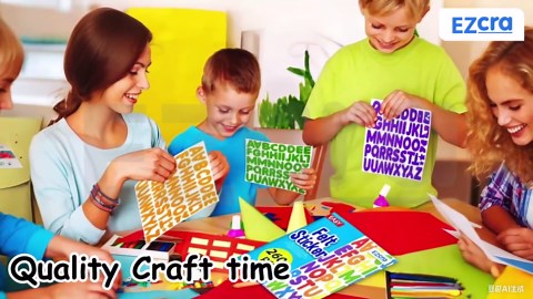 Amazon.com: EZCRA Felt Alphabet Stickers, Large Self-Adhesive A-Z Puffy Letters for Kids Ages 3-5 – Classroom, Preschool, Homeschool DIY, Scrapbooking, 260+ Pieces : Arts, Crafts & Sewing