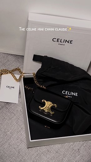 Celine Mini Chain Claude: A Luxury Unboxing Experience