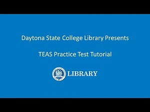 TEAS Practice Test Tutorial