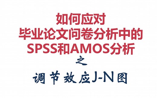 【SPSS/AMOS毕业实战教程】调节效应JN图|Johnson-Neyman法|简单斜率|附excel制作工具
