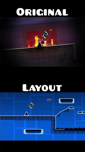Rage Quit: Original VS Layout in Geometry Dash #dimagd2 #geometrydash #gdupdate