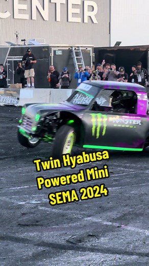 Twin Hyabusa Powered Mini Cooper at SEMA 2024